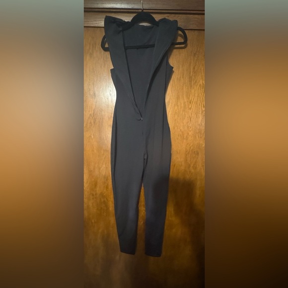 NWOT Skims Black Sleeveless Cat Suit Jumpsuit with detailed edge. Sz Large - Picture 6 of 6